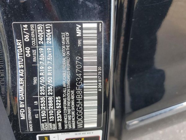 2015 MERCEDES-BENZ GLK GLK350