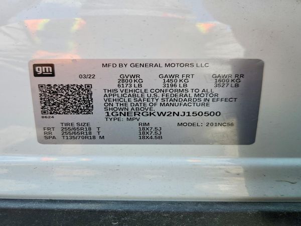 2022 CHEVROLET TRAVERSE LT