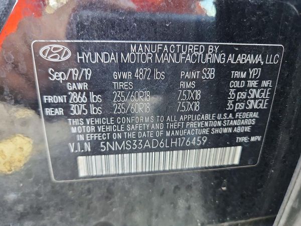 2020 HYUNDAI SANTA FE