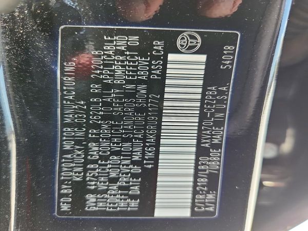2024 TOYOTA CAMRY XSE — VINS