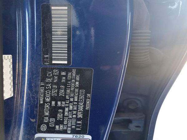 2020 KIA FORTE GT Line
