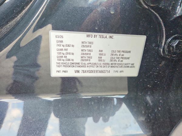 2026 TESLA MODEL Y