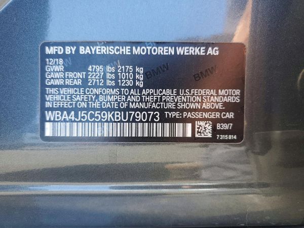2019 BMW 440I Gran Coupe