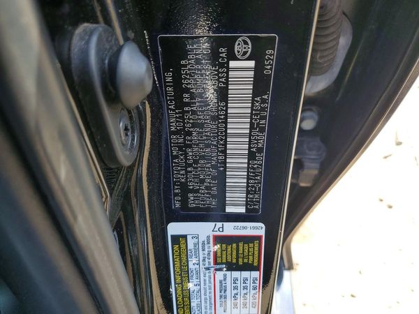 2012 TOYOTA CAMRY