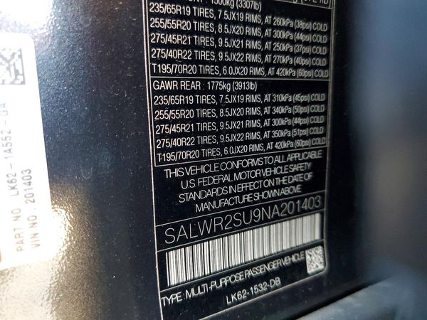 2022 LAND ROVER RANGE ROVER SPORT HSE Silver Edition