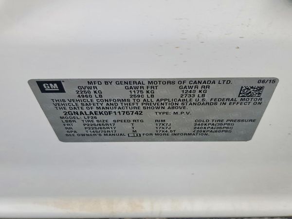 2015 CHEVROLET EQUINOX LS