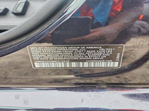 2021 VOLKSWAGEN PASSAT SE