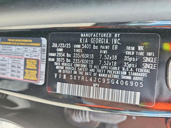 2025 KIA SORENTO