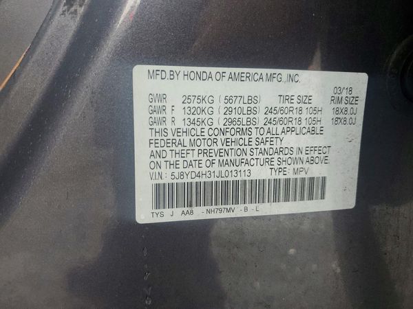 2018 ACURA MDX SH-AWD