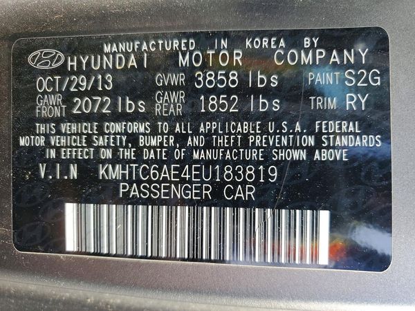 2014 HYUNDAI VELOSTER