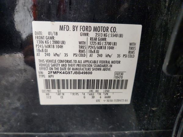 2018 FORD EDGE SE