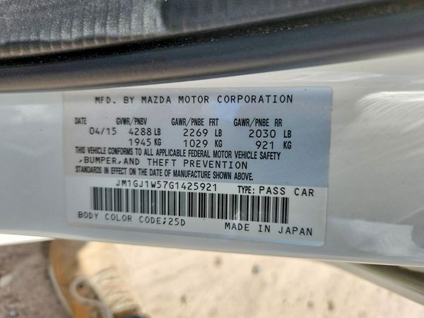 2016 MAZDA 6 Grand Touring/GT