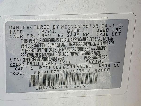 2021 NISSAN KICKS SR