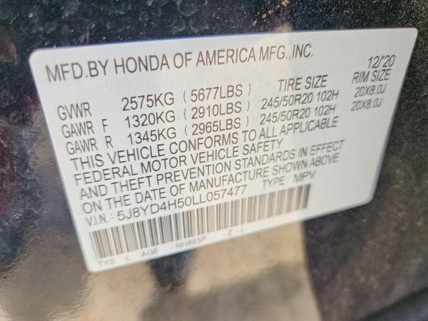 2020 ACURA MDX