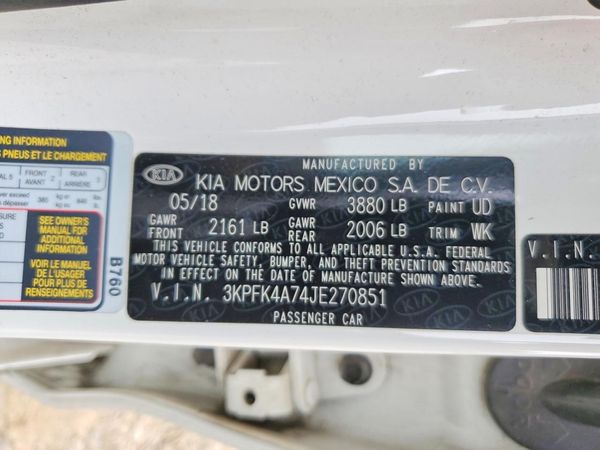 2018 KIA FORTE LX Base