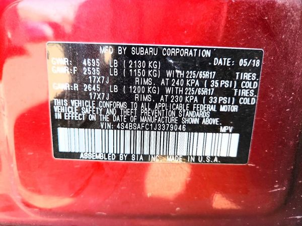 2018 SUBARU OUTBACK Premium+ES