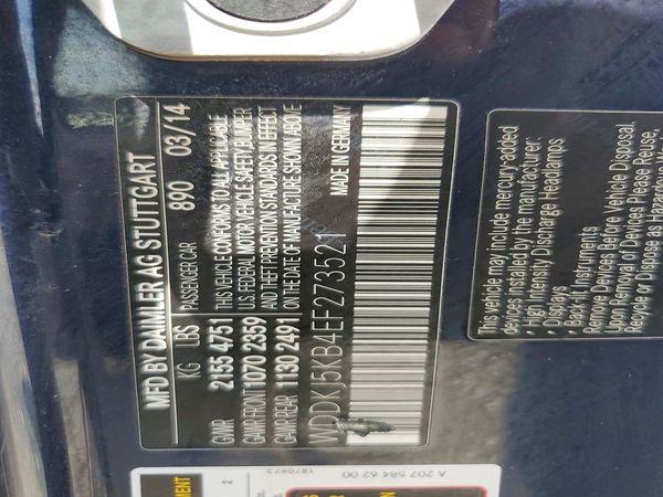 2014 MERCEDES-BENZ E E350