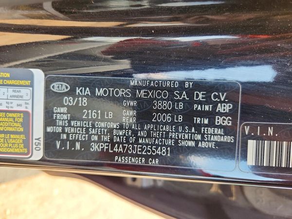 2018 KIA FORTE LX Pop,S,EX