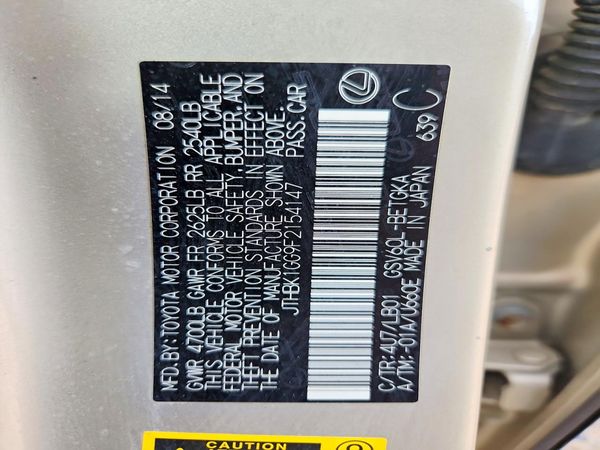 2015 LEXUS ES 350