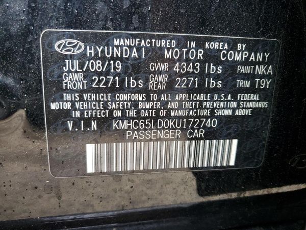 2019 HYUNDAI IONIQ PLUG-IN HYBRID