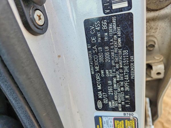 2017 KIA FORTE LX Popular, S