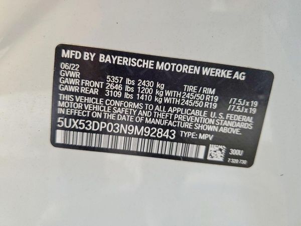 2022 BMW X3 xDrive30i