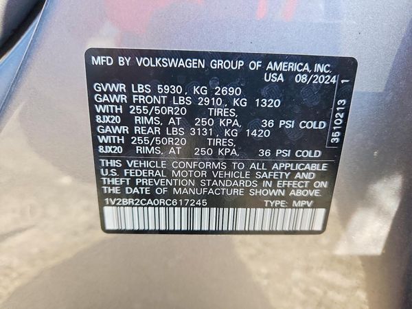 2024 VOLKSWAGEN ATLAS 4Motion SEL