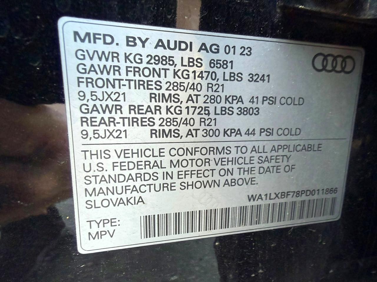 2023 AUDI Q7 quattro Premium Plus