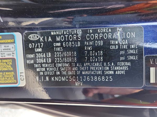 2018 KIA SEDONA EX/SX