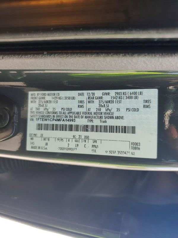 2021 FORD F150
