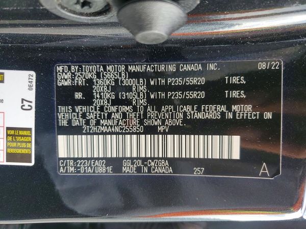 2022 LEXUS RX 350 Premium