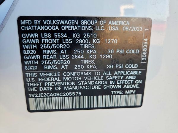2024 VOLKSWAGEN ATLAS CROSS SPORT