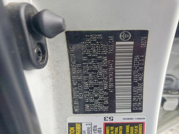 2019 TOYOTA CAMRY