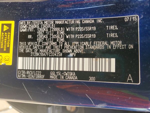 2015 LEXUS RX 350
