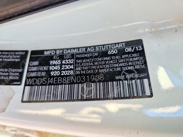 2014 MERCEDES-BENZ CLA CLA250