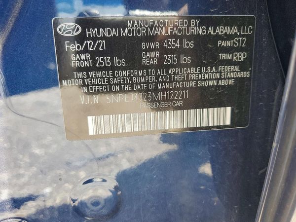 2021 HYUNDAI SONATA