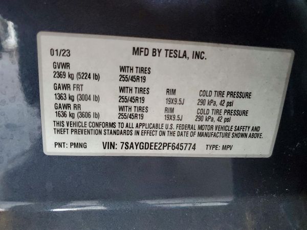 2023 TESLA MODEL Y