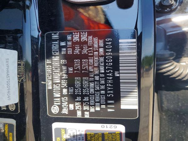 2016 KIA SORENTO EX
