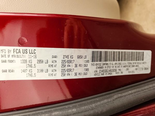 2017 DODGE GRAND CARAVAN SE, SXT, Express