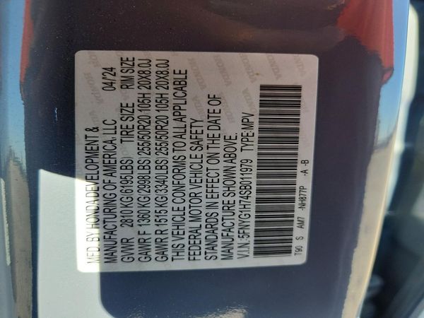 2025 HONDA PILOT TOURING, TOURING HPD