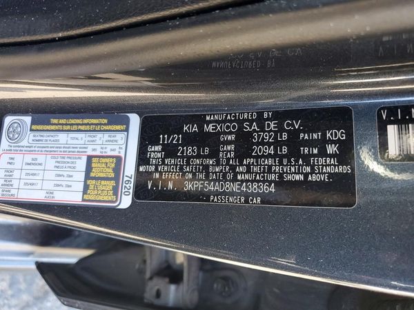 2022 KIA FORTE
