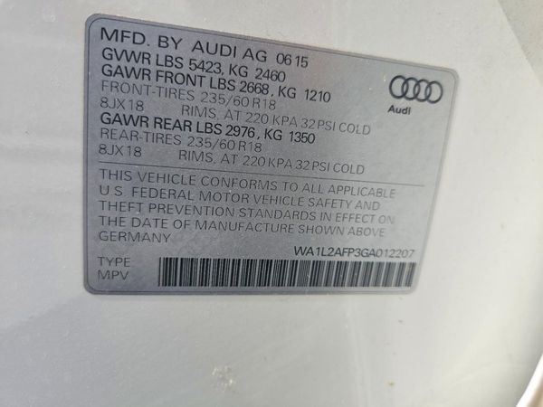 2016 AUDI Q5 quattro Premium Plus