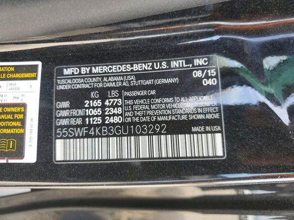 2016 MERCEDES-BENZ C C300-4M