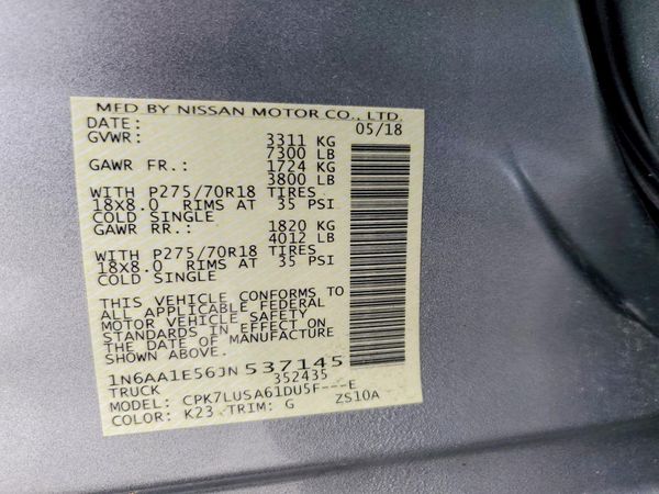 2018 NISSAN TITAN