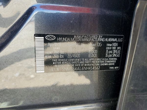 2022 HYUNDAI SANTA FE Calligraphy