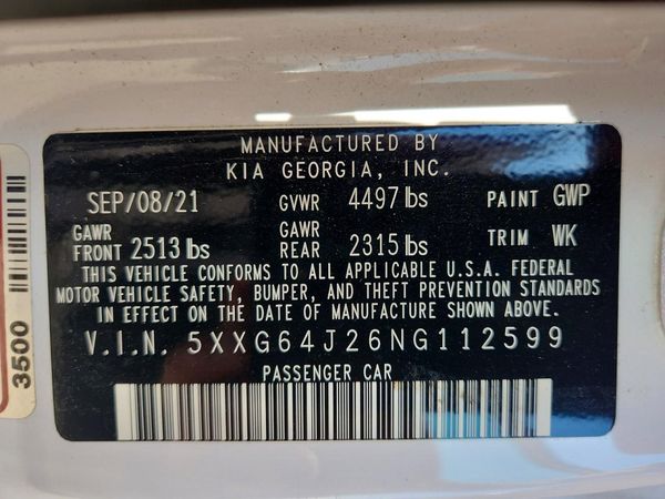 2022 KIA K5