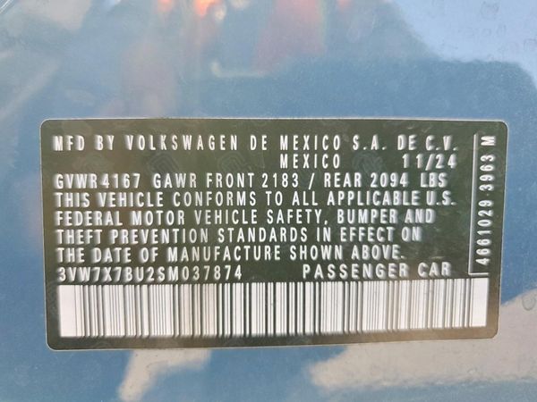 2025 VOLKSWAGEN JETTA SE