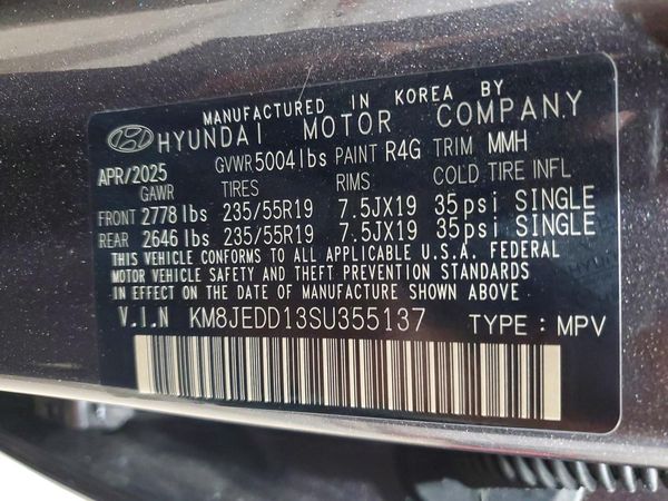 2025 HYUNDAI TUCSON Limited