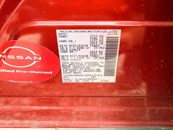 2019 NISSAN PATHFINDER