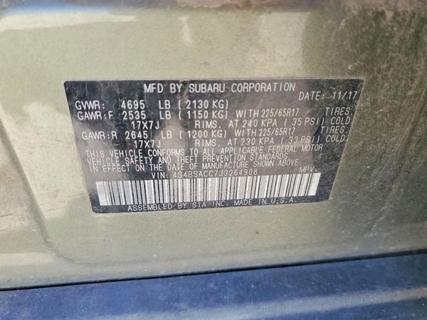 2018 SUBARU OUTBACK Premium